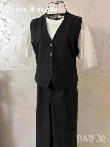 Дамски комплект от 2 части елек к панталон , снимка 2 - Комплекти - 52568024