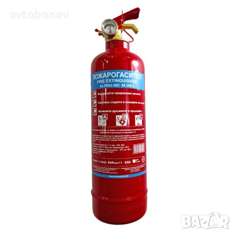 Прахов пожарогасител с манометър MFZL1TG 1КГ