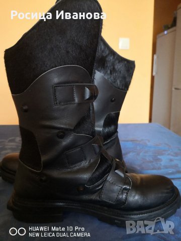 Alexander McQueen, черни кубинки естествена кожа , снимка 11 - Дамски ботуши - 39312133