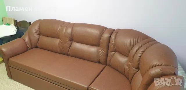 Кожен ъглов диван, снимка 15 - Дивани и мека мебел - 48451563