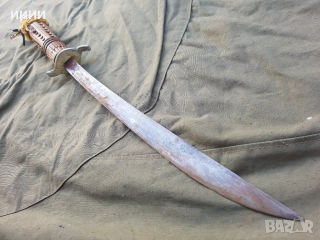 Меч нож сабя BURMESE DHA, снимка 3 - Антикварни и старинни предмети - 52259441
