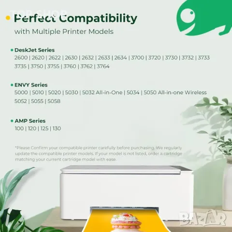 COLORETTO Касета с мастило черна за HP 304 XL Съвместим с DejavasskJet 3760 3700 2600 2632 Envy 5020, снимка 2 - Консумативи за принтери - 49419909