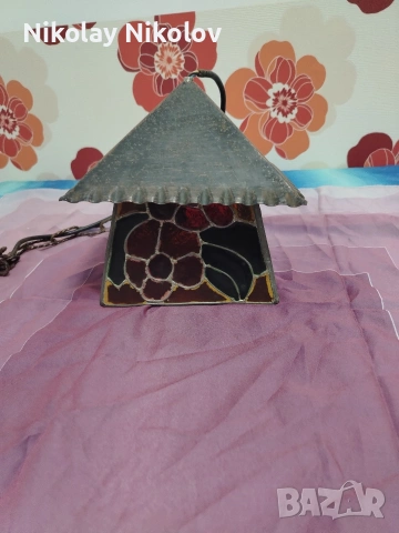 лампа за таван стил "Тифани" , снимка 2 - Настолни лампи - 53480103
