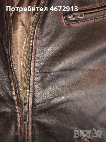 Мъжко авиаторско яке от 100% агнешка кожа, ретро модел!, снимка 3 - Якета - 52709045