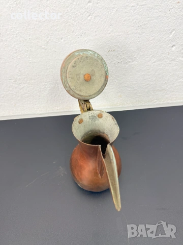 Месингов османски / арабски ибрик / кафеник. №7826, снимка 8 - Антикварни и старинни предмети - 53069643