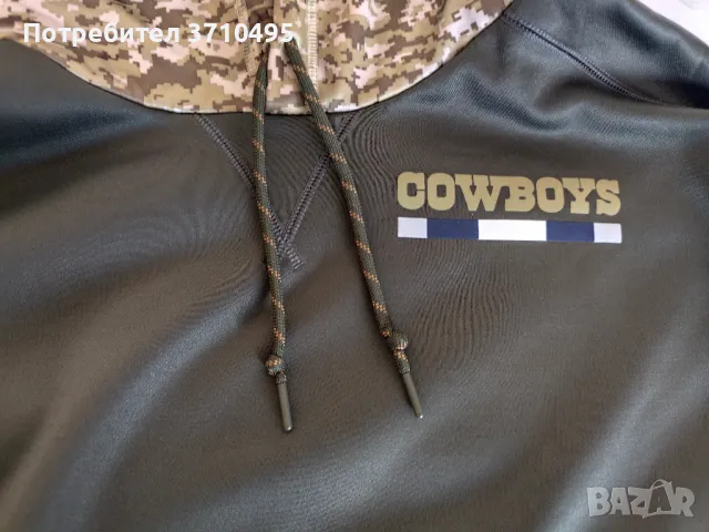 Продавам суичър Nike Dri-Fit на DALLAS COWBOYS, снимка 3 - Суичъри - 49147934