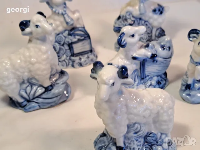 колекция порцеланови фигурки на овни касичка 25/3, снимка 3 - Колекции - 50141049