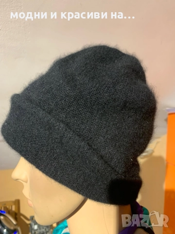 Кашмирена шапка Zara, one size, снимка 5 - Шапки - 52949411