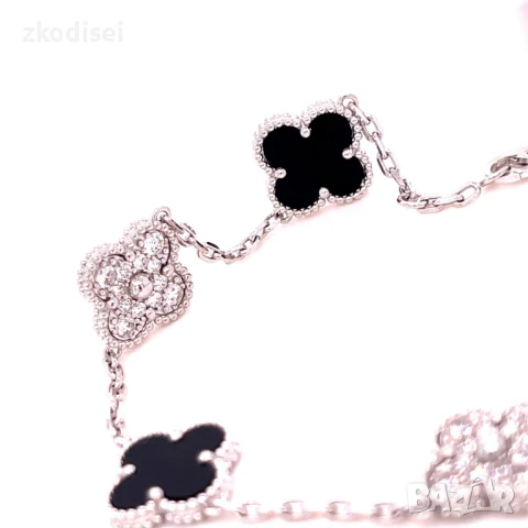 Златна мъжка гривна Cleef 12,34гр. 22,0см. 14кр. проба:585 модел:33328-1, снимка 2 - Гривни - 51347988