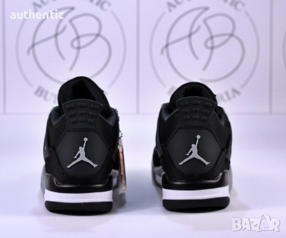 Nike Jordan Retro 4 PSG, Pure Money, Black Canvas, снимка 15 - Спортни обувки - 39215036
