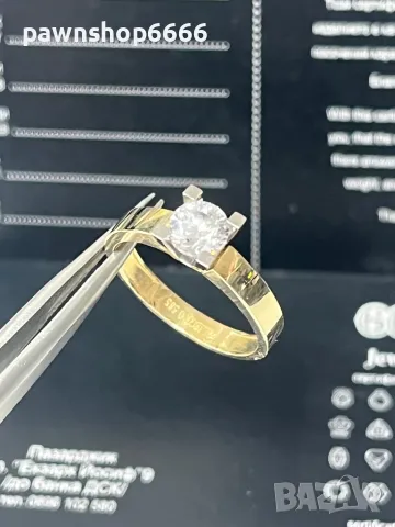 Златен пръстен 14 карата, снимка 3 - Пръстени - 49343725