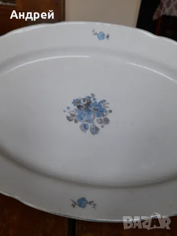 Стара порцеланова чиния,плато #11, снимка 3 - Други ценни предмети - 49317644