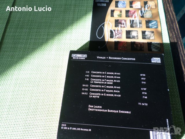 Vivaldi - Recorder Concertos - Dan Laurin, снимка 2 - CD дискове - 39195366