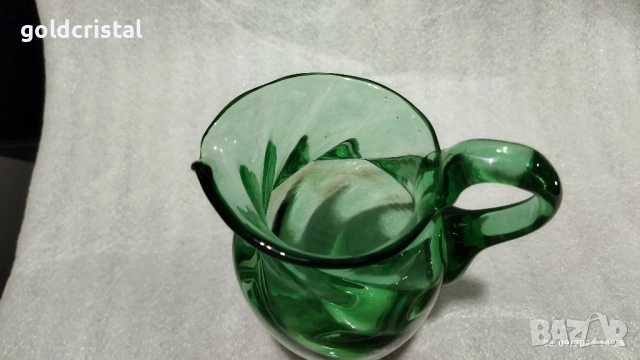 Стара стъклена кана , снимка 5 - Антикварни и старинни предмети - 51629003