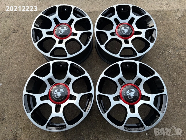 4 броя алуминиеви джанти за Fiat 500,Fiat 500- Abarth 16, снимка 5 - Гуми и джанти - 52929413