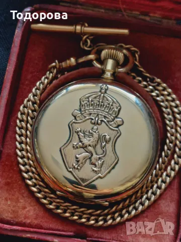 Мъжки джобен позлатен часовник-51мм., снимка 12 - Мъжки - 48529475