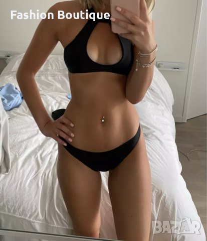 Черен изрязан бански, снимка 5 - Бански костюми - 34700532