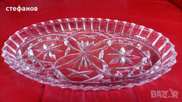 Два кристални съда в един стил, снимка 3 - Прибори за хранене, готвене и сервиране - 49399437