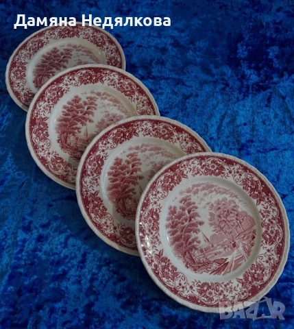 4 чинии Royal Tudor Ware – Olde England , снимка 1