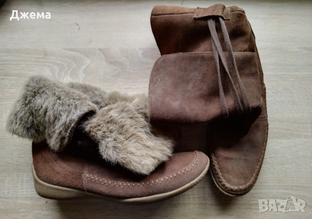 Ботуши - естествена обърната кожа