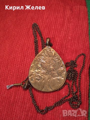 ДЪРВОТО на ЖИВОТА ПОЗЛАТЕН АРТ ПЕНДАНТ МЕДАЛЬН КОЛИЕ ОГЪРЛИЦА с ФИНА ВЕРИЖКА 14377