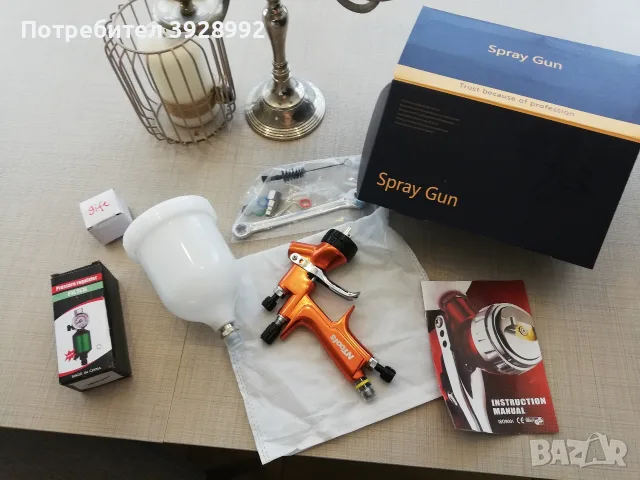 Професионален Бояджийски Пистолет NTools, снимка 5 - Автотенекеджийски и автобояджийски - 55710909
