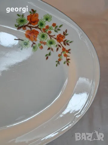 българско порцеланово плато    4/3, снимка 5 - Сервизи - 49028145