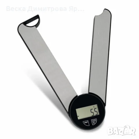 Кухненска везна сгъваема Rosberg, 5 кг., батерия CR2032 LCD екран, S/s, снимка 4 - Други - 50212608