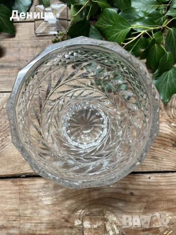 Кристална ледарка или ваза⚜️ Според мен е ледарка, но в мрежата е описана като ваза , снимка 4 - Вази - 53215274