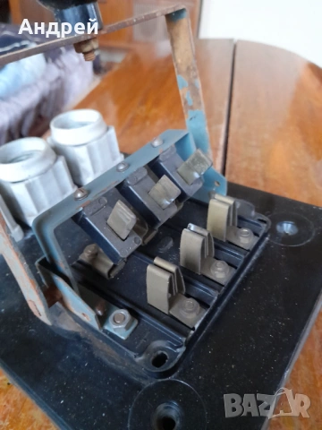 Стар електрически трифазен шалтер,прекъсвач,изключвател,включвател #2, снимка 5 - Други ценни предмети - 53024441