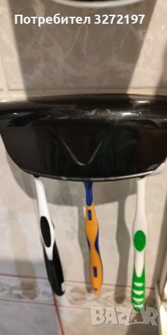 Комплект Автоматичен дозатор за паста за зъби + Държач за 5 бр. четки за зъби,стенен монтаж, снимка 5 - Други - 41767788