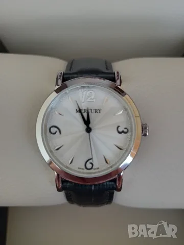 Mercury Swiss Made ръчен часовник 36мм, сребърен, снимка 5 - Други - 55961645