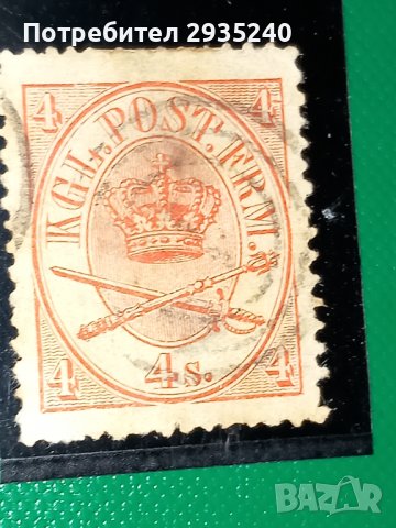 Danmark stamp 1864, снимка 1 - Филателия - 39505679