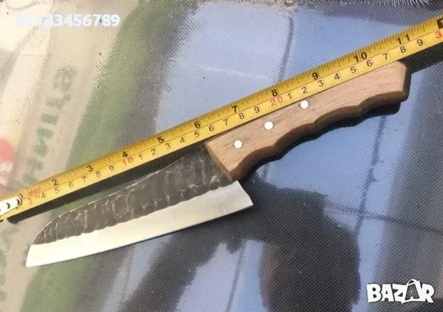 Турция- ловен,ръчно кован нож кожен калъф, 150х275 мм, снимка 2 - Ножове - 53863054