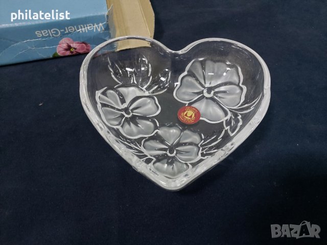 Walther-Glas Flower Fancies - купа сърце 160 мм, снимка 2 - Декорация за дома - 40300721