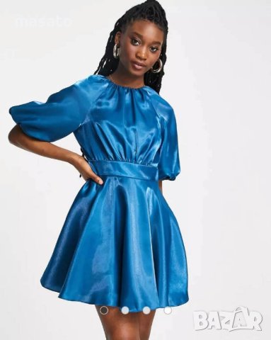 ever new - сивя лъскава рокля