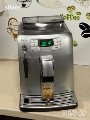 Кафемашина кафе автомат Saeco INTELİA с гаранция, снимка 5 - Кафемашини - 53691025