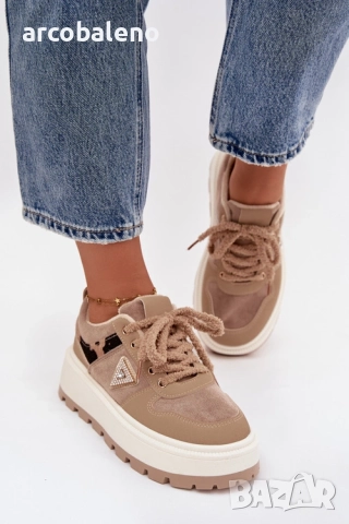 Дамски изолирани маратонки на платформа Florinda, снимка 4 - Маратонки - 52346730