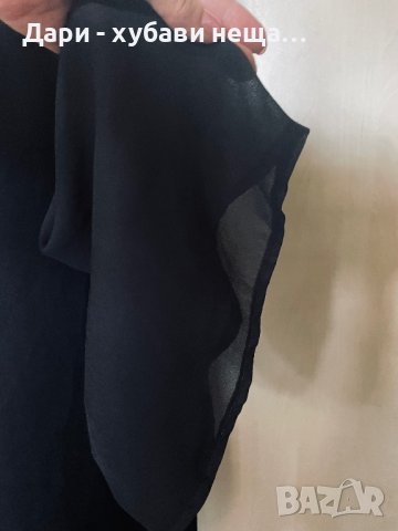 Черна рокля с вградено колие🍀❤️М/L,L❤️🍀арт.6025, снимка 4 - Рокли - 42378723