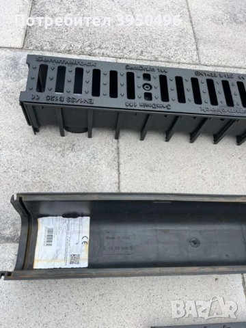 Линеен отводнител 100х100х1m с решетка от сферо чугун, клас B125, снимка 7 - Строителни материали - 53060155