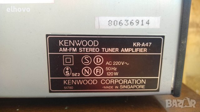 Ресивър Kenwood KR-A47#1, снимка 8 - Ресийвъри, усилватели, смесителни пултове - 41060093