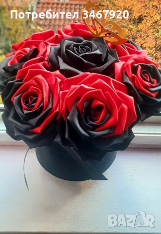 Ръчно изработени рози от сатен 