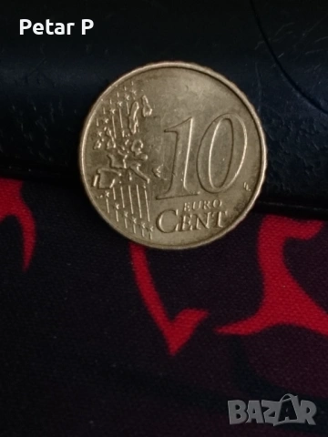 Монета 10 eurocent Germany 2002 G много рядка, снимка 3 - Нумизматика и бонистика - 53683738