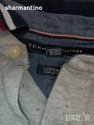 Tommy Hilfiger XL тениска с яка , снимка 3 - Тениски - 53489626