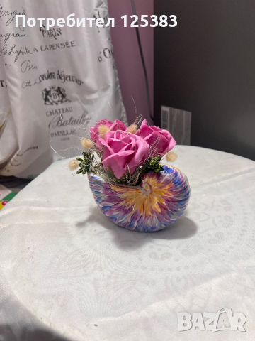 Кашпи със сапунени ароматни рози, снимка 4 - Подаръци за жени - 44308109