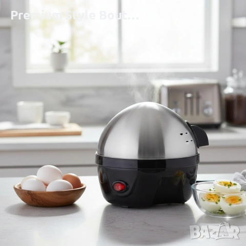 Яйцеварка Rosberg R51982C, 350W, За 7 яйца, Автоматично изключване със сигнал, снимка 8 - Друга електроника - 53613555