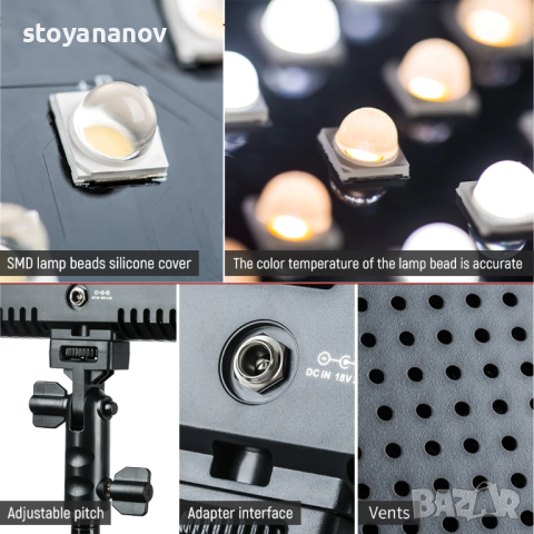 Студийно осветление Viltrox в куфар, снимка 9 - Светкавици, студийно осветление - 44551675