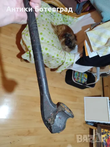 овчарска лула тип гега с набивки орнаменти 19 век , снимка 5 - Антикварни и старинни предмети - 49122658