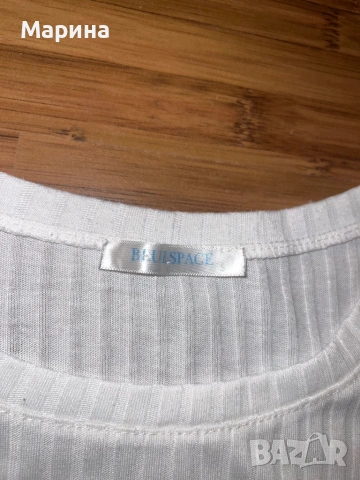 Vogue бяла тениска за жени с дама върху нея, снимка 2 - Тениски - 53541344