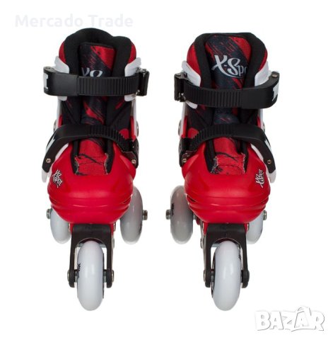 Регулируеми ролери 2 в 1, Червен - Бял, снимка 4 - Ролери, кънки - 32863407